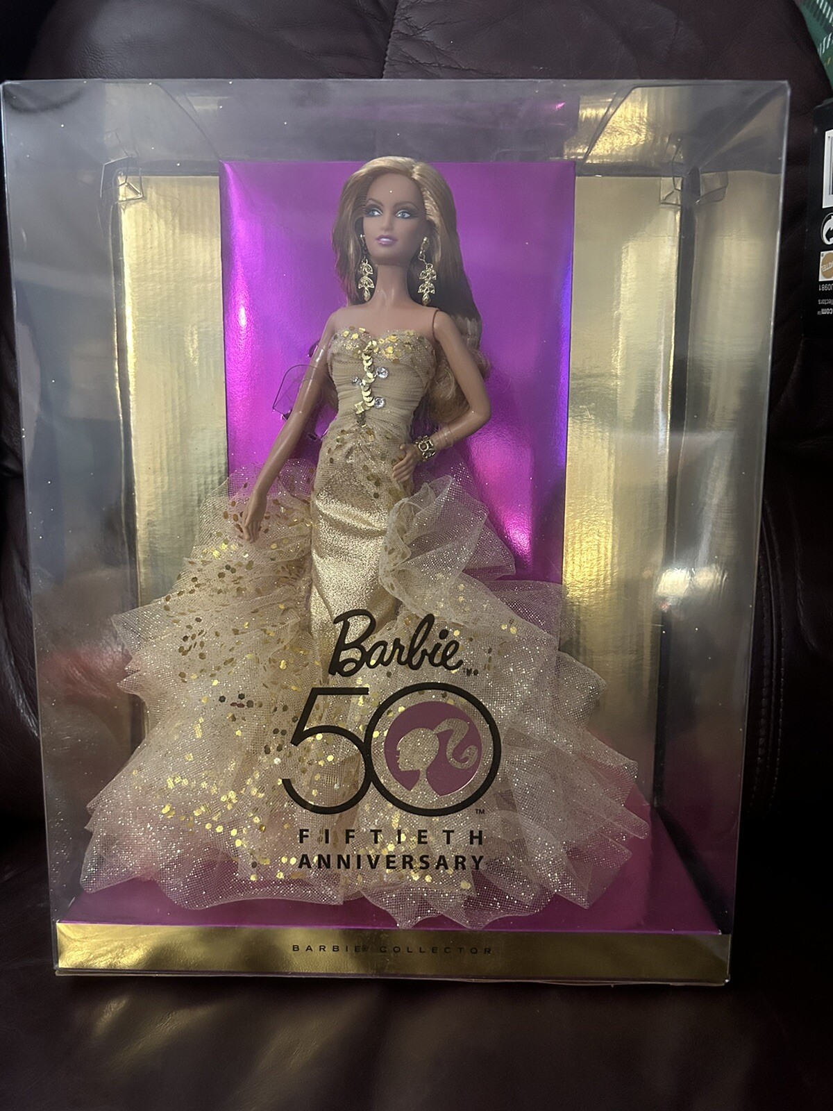 50th Anniversary Barbie Gold Glamour Doll N4981 Robert Best NRFB SEALED