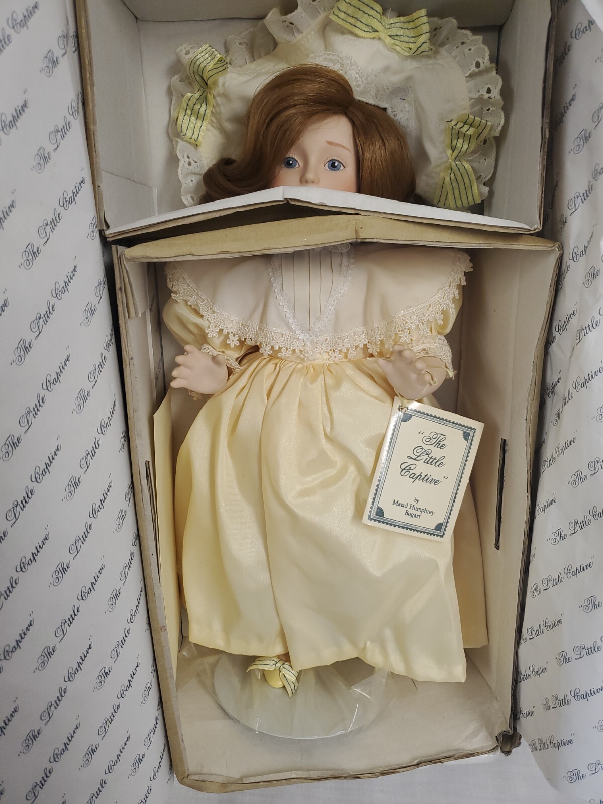 The Little Captive Porcelain Doll Hamilton Maud Humphrey Bogart w Box COA