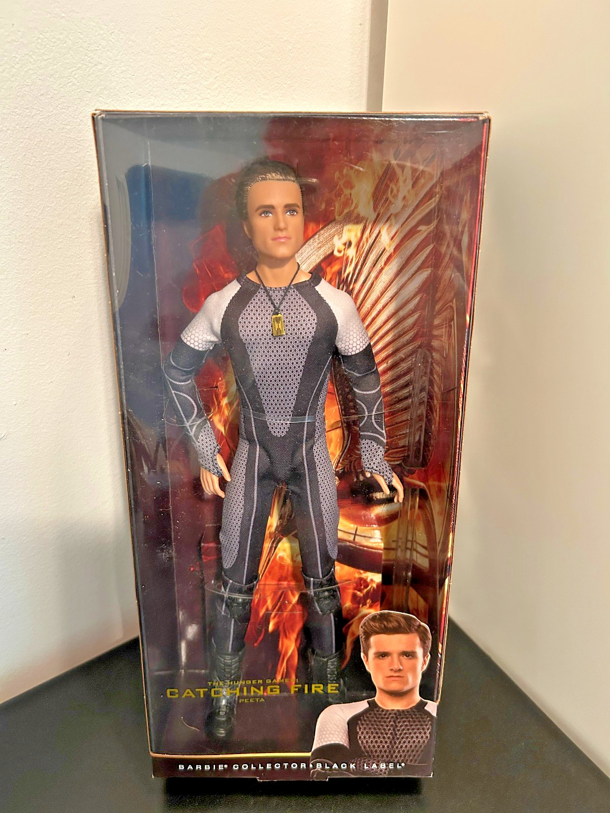 Barbie Collector Black Label Peeta The Hunger Games Catching Fire Doll Sealed