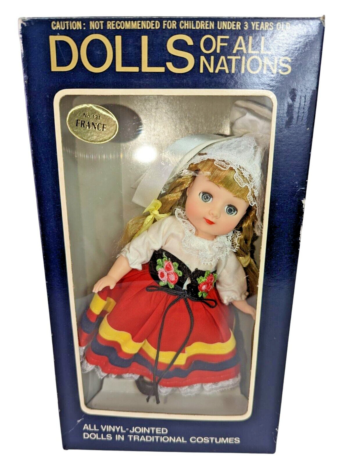 Dolls of All Nations France 131 Sleep Eye Movable Jointed 7″ With Box Collectors