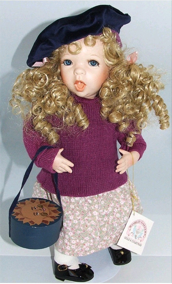 NIB LINDA STEELE 17 in DEE DEE PORCELAIN GIRL DOLL WORLD GALLERY CLOSED LTD ED