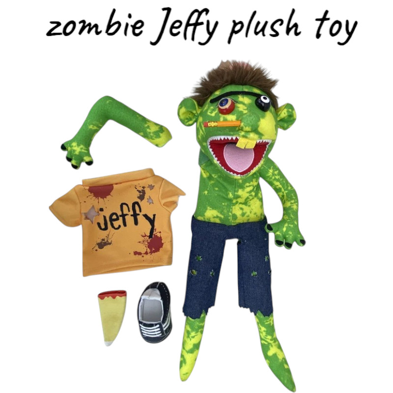 Jeff hand puppet series zombie Jeffy plush toy storytelling interactive kid gift