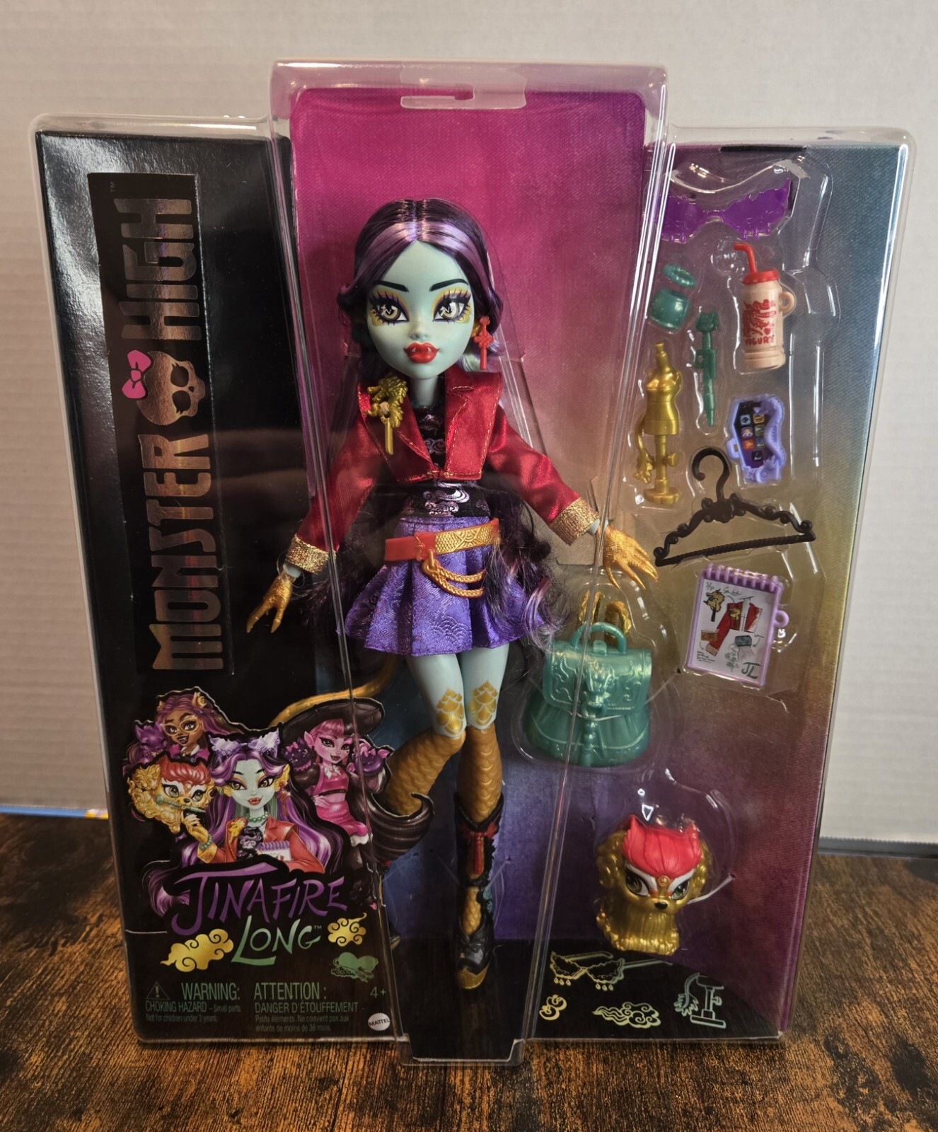 2024 Monster High G3 Jinafire Long Fashion Doll w/ Pet Cloudy “Yun Yun” IN HAND