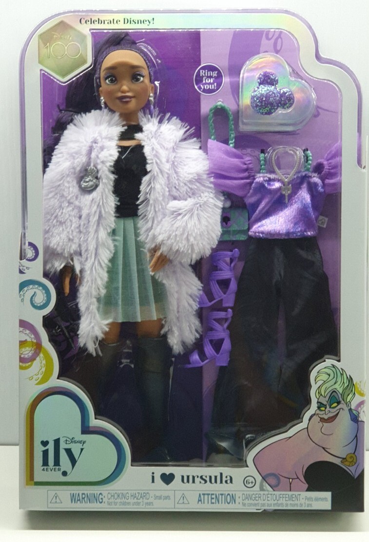 I Love Ursula Ily 4ever 100 Years Disney Fashion Doll 2023 NIB Little Mermaid