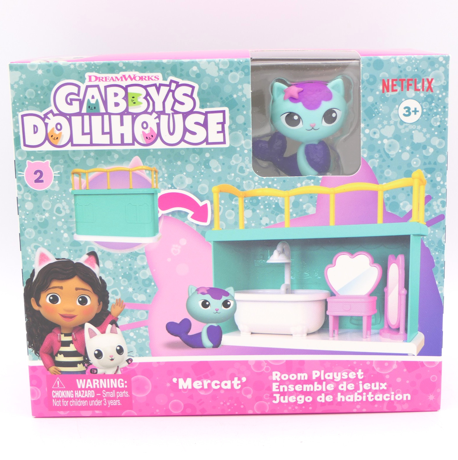Spin Master Gabby’s Dollhouse Mercat Room Playset w/ Mini Figure Age 3+ 6075649