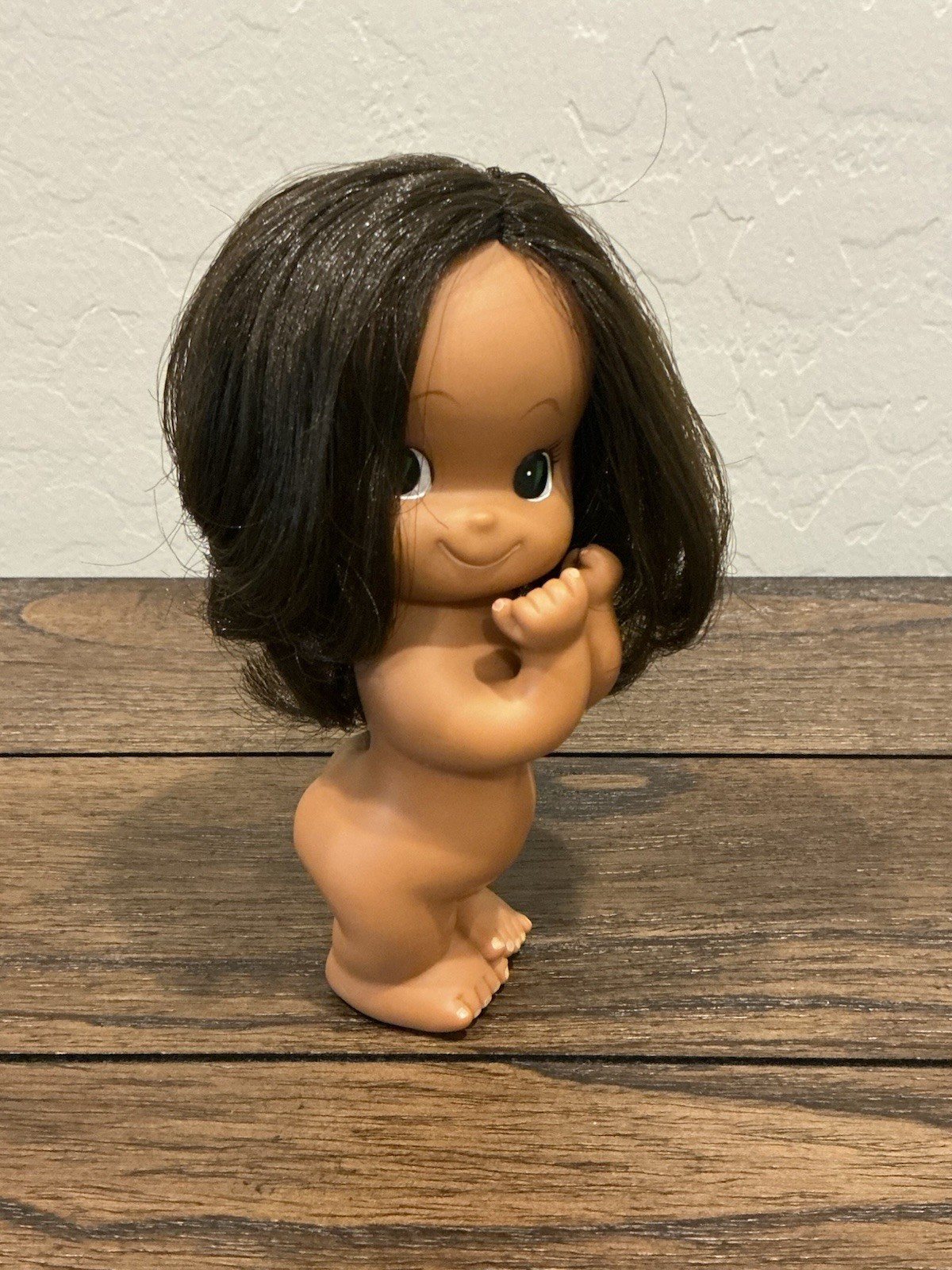 Flirty Smile Hawaiian Rubber Vinyl Doll Vintage Original 50s/60s Japan-made.
