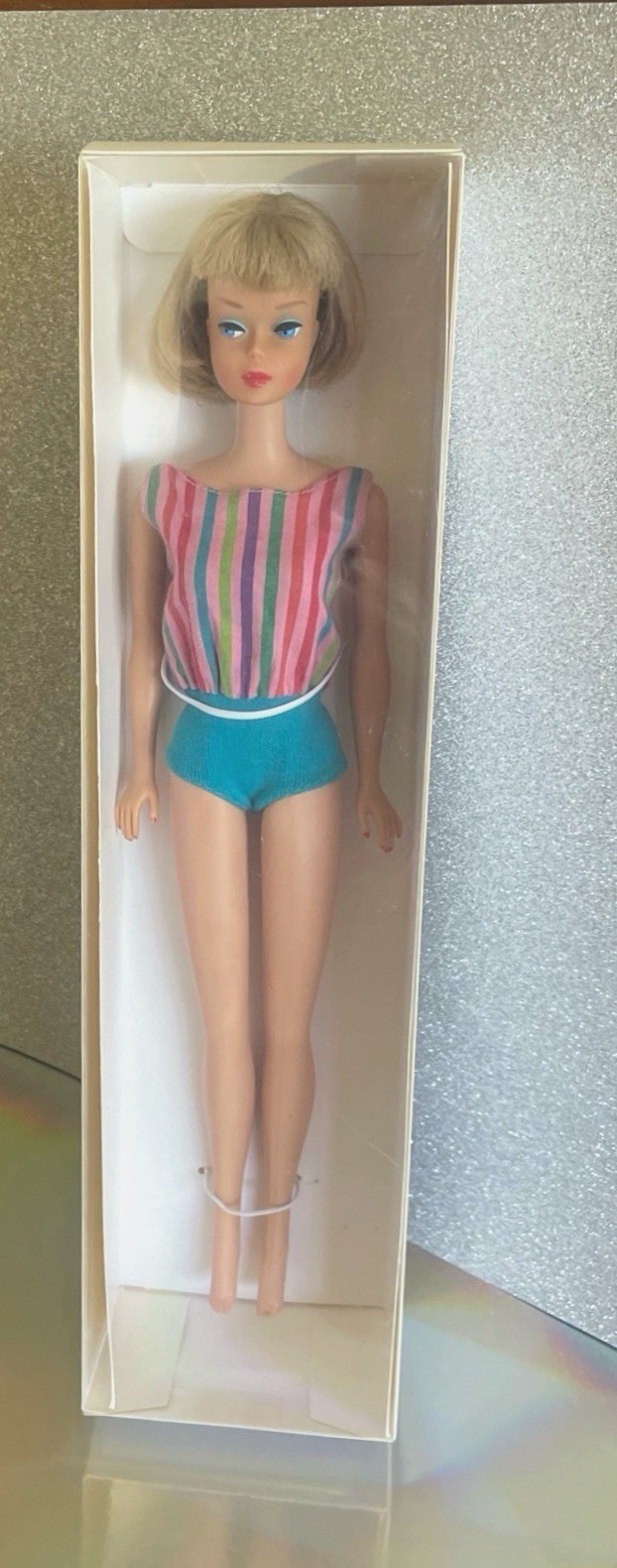 RARE- Silver Ash Hair – HIGH COLOR American Girl Barbie w/OSS/dress-BEAUTIFUL