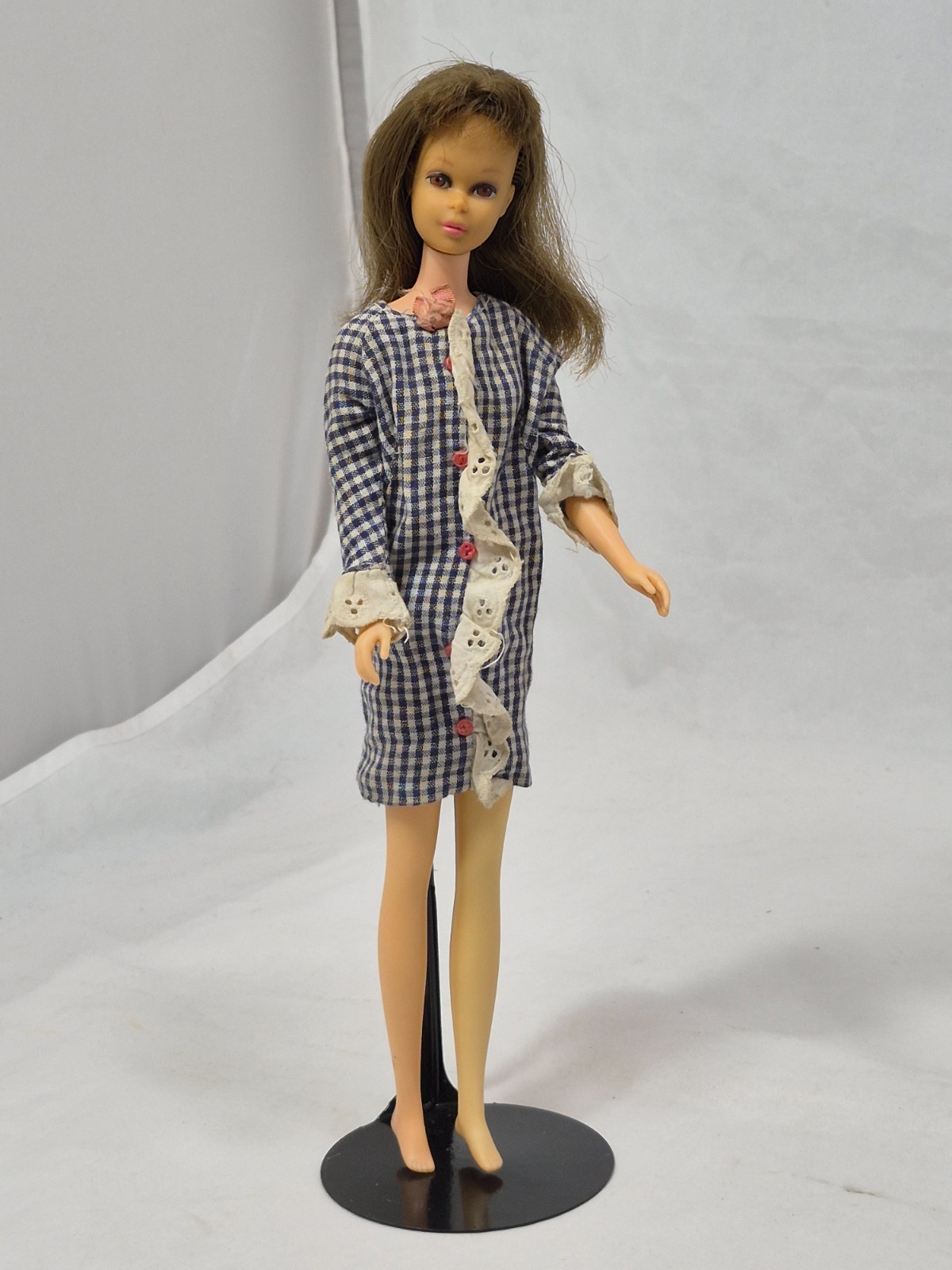 Vintage Brunette Straight Leg Francie Doll Side Kick Barbie Mattel Japan 1966