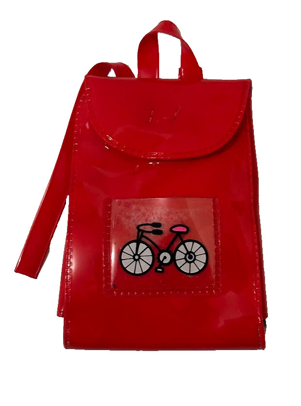 VTG 90s Replacement Folding Red Backpack Janet Polly Pocket #12984 Stacie Friend