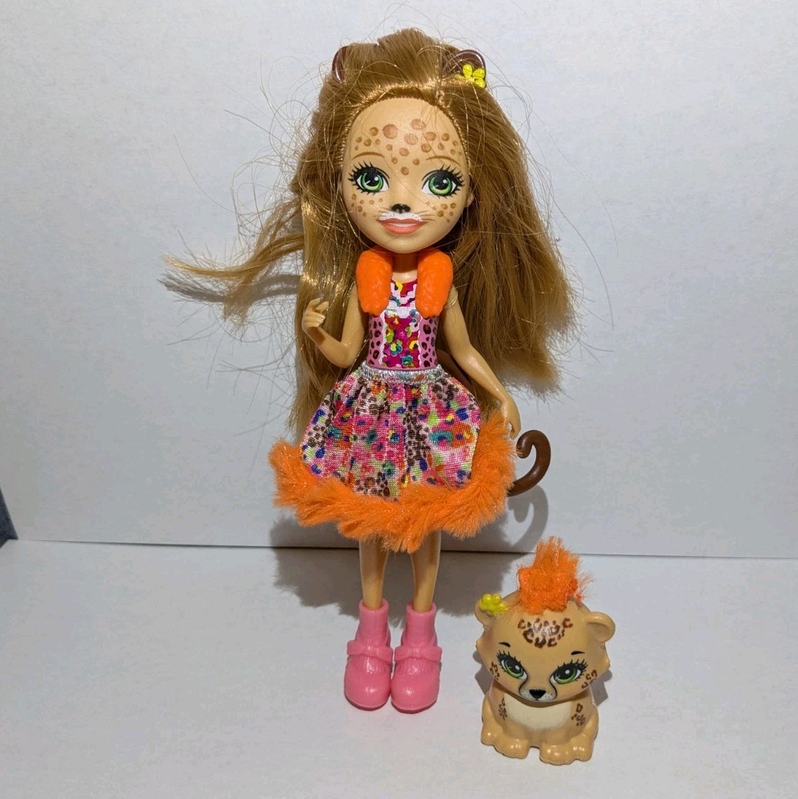 Mattel Enchantimals Cherish Cheetah Doll and Pet 100% Complete 2017