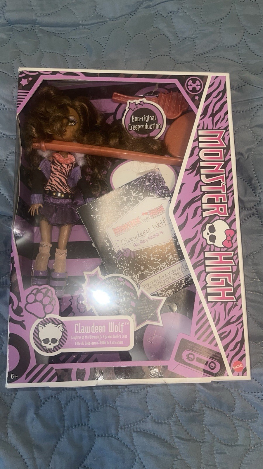 CLAWDEEN WOLF BOO-RIGINAL CREEPRODUCTION MONSTER HIGH DOLL DAMAGED ? BOX
