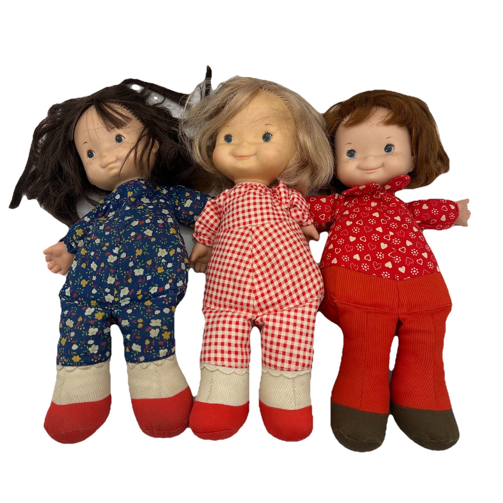 Vintage Fisher Price 1973 Lapsitter Doll Set Mary, Audrey & Jenny 200, 201, 203