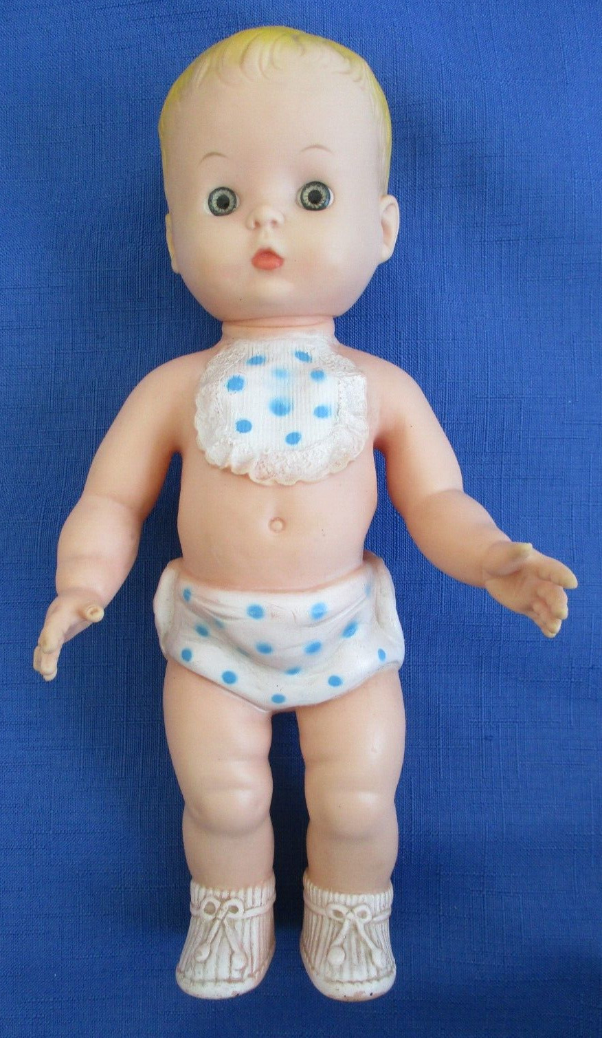 Vintage 1959 Squeak Boy Doll 10″ Rubber Edward Mobley Doesn’t Work