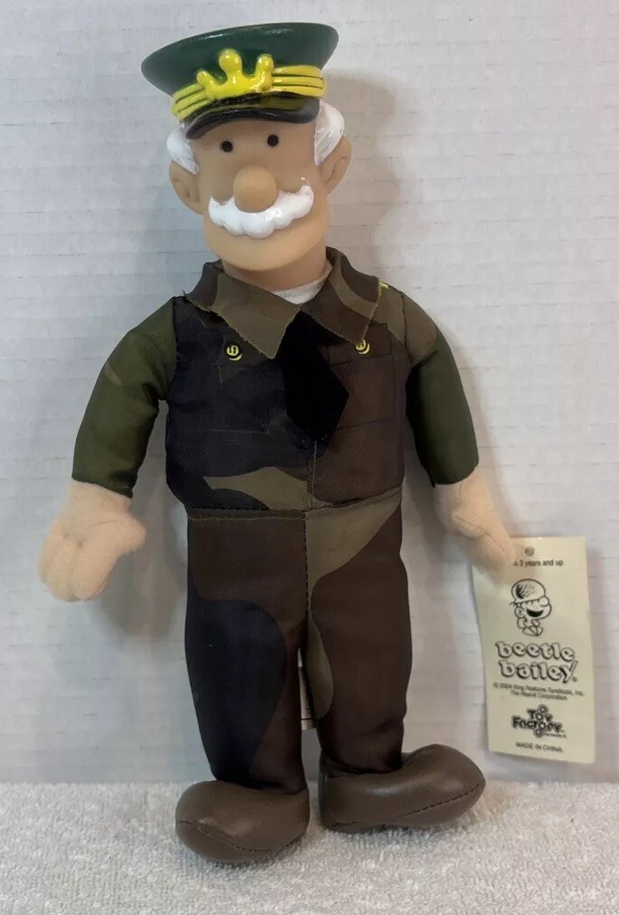 Vintage 2004 Beetle Bailey General Halftrack plush – New With Tags