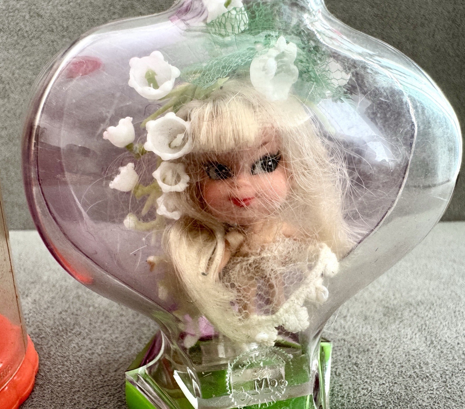 2 Vintage LIDDLE KIDDLES Olivia Orange KOLA + KIDDLE KOLOGNE with DOLLS Exc Cond