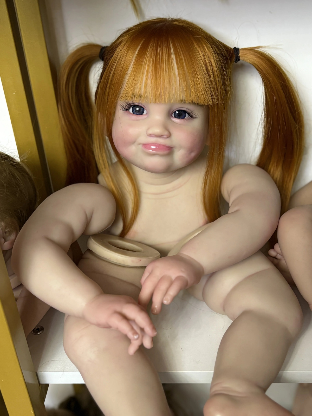 28″ Toddler Girl Reborn Doll Kit Artist Painted Unassembled Rooted Hair DIY Gift