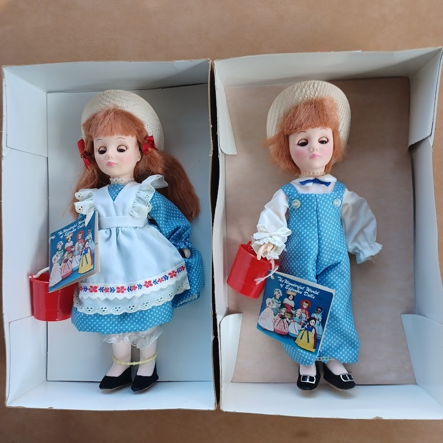 2 Vintage Effanbee JACK & JILL Dolls – Storyland Series – Girl and Boy Doll