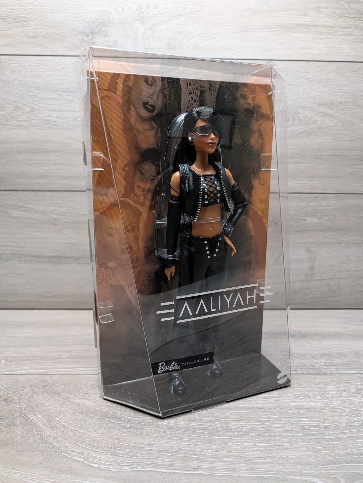 New Barbie Signature Aaliyah Collectible Doll Black Faux Leather Outfit Limited
