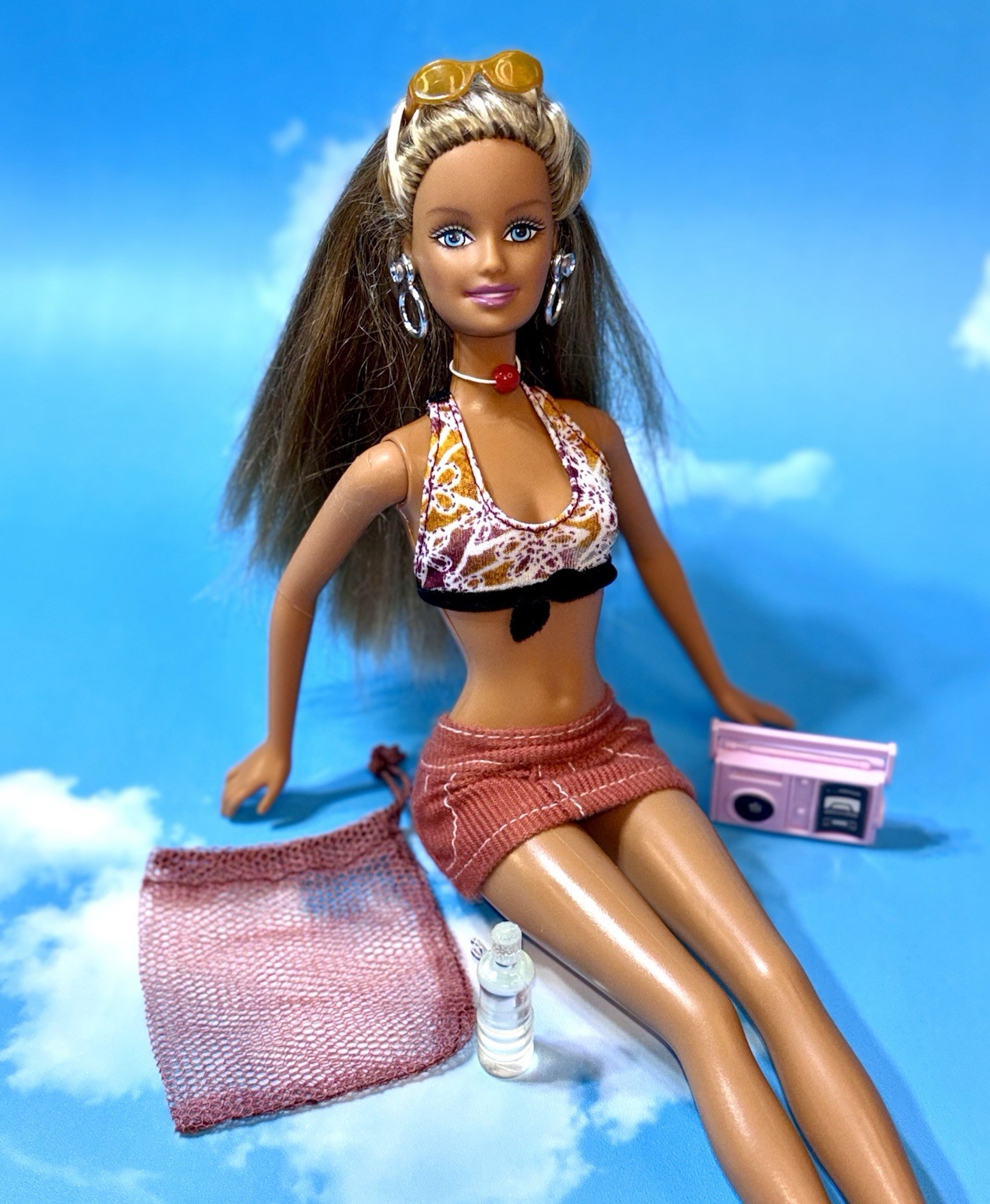 Sun & Beach Barbie Doll: 2004 Cali Girl Barbie Redressed