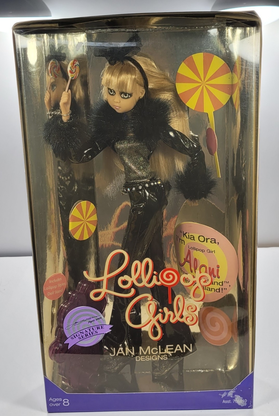 JAN McLEAN (Alani) Lollipop Girls Unimax Toys 2003 * Signed By Jan Mclean NIB