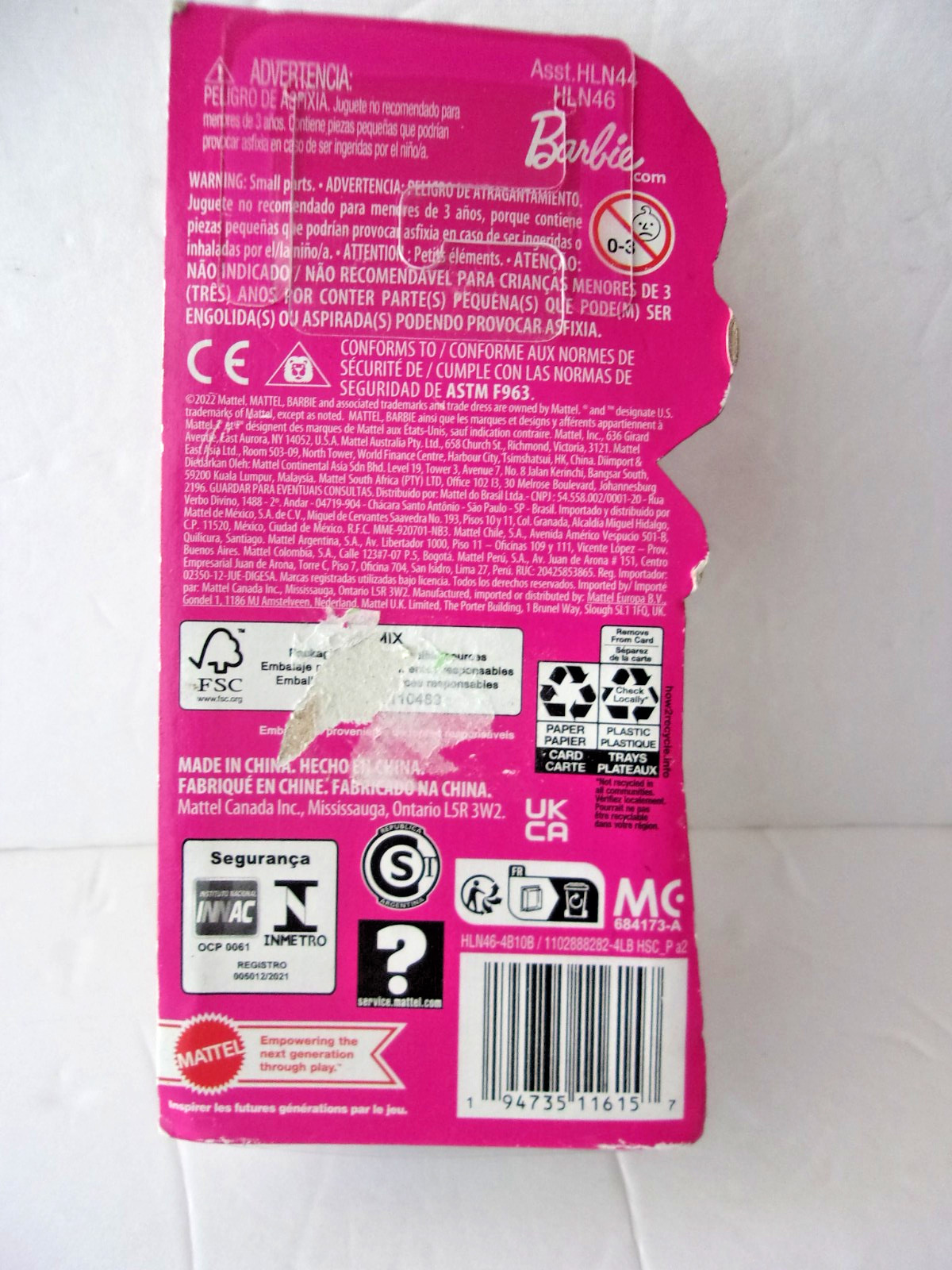 BARBIE EXTRA MINI MINIS PEACE DOLL NEW SEALED PACKAGE