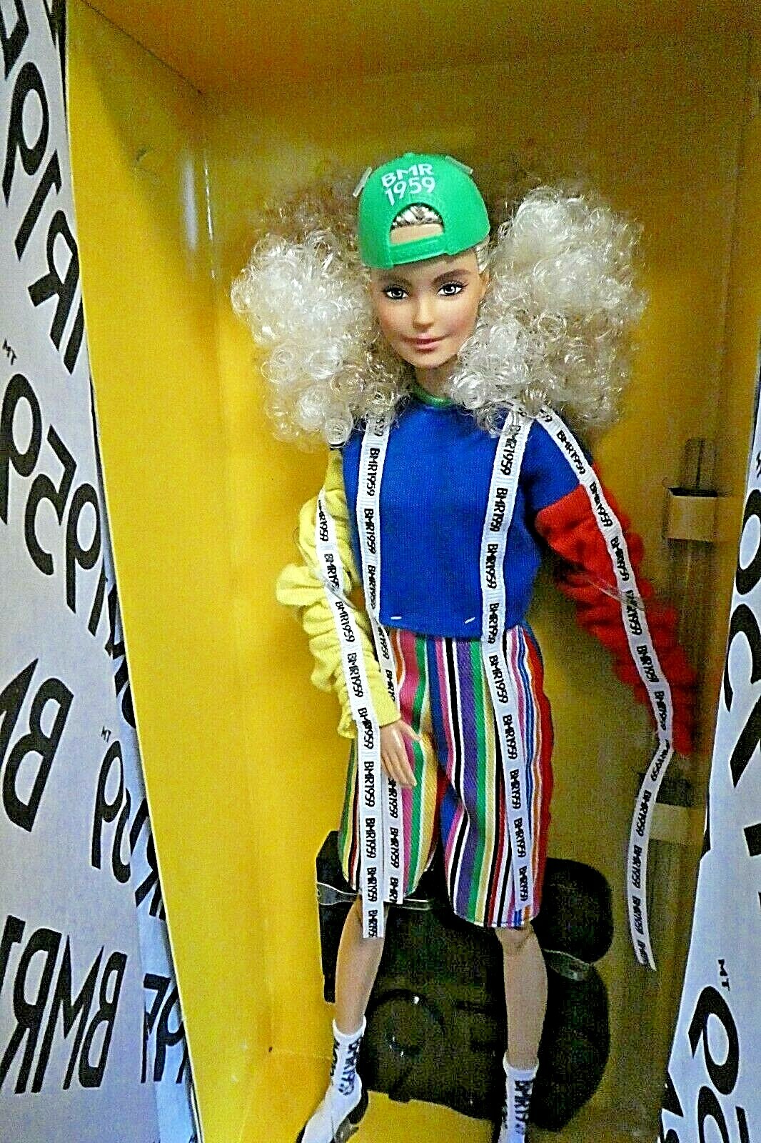 BLACK LABEL BMR 1959 BARBIE FULLY ARTICULATED MILLE DOLL FACE SCULPT MINT NRFB