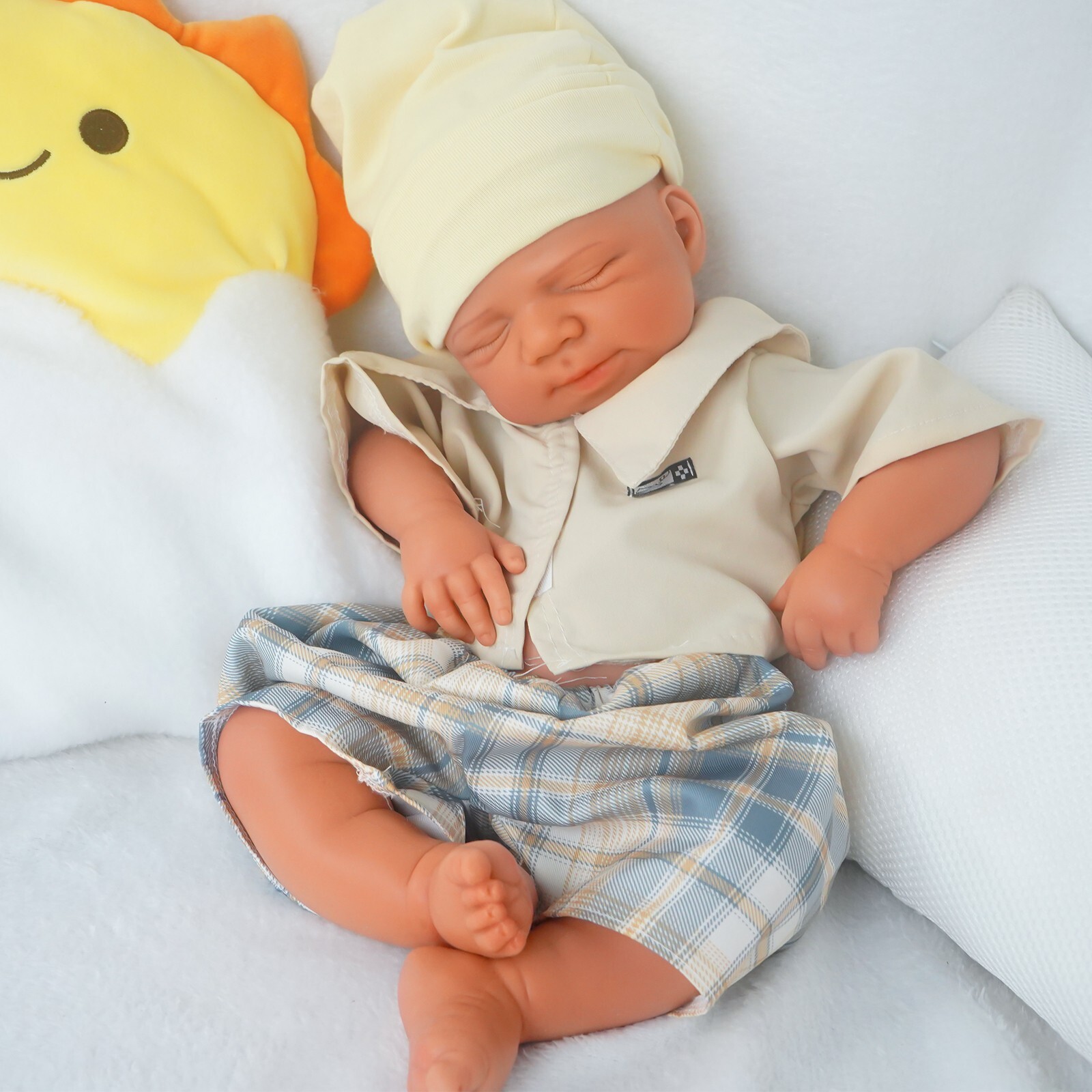 19.68” solid silicone doll silicone reborn doll silicone boy doll toys gifts