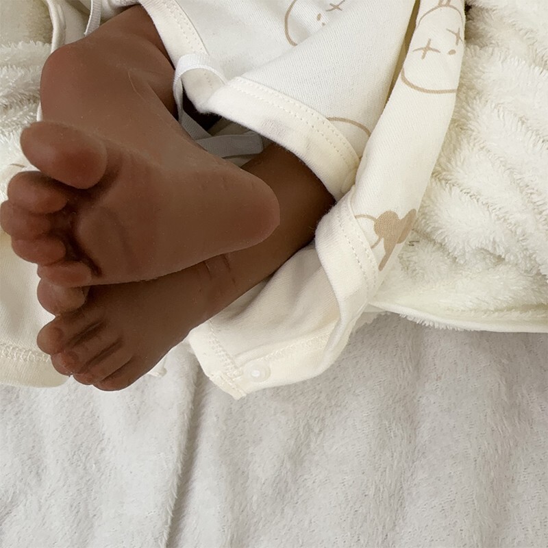 19.88” solid silicone doll silicone reborn doll silicone girl doll toys gifts