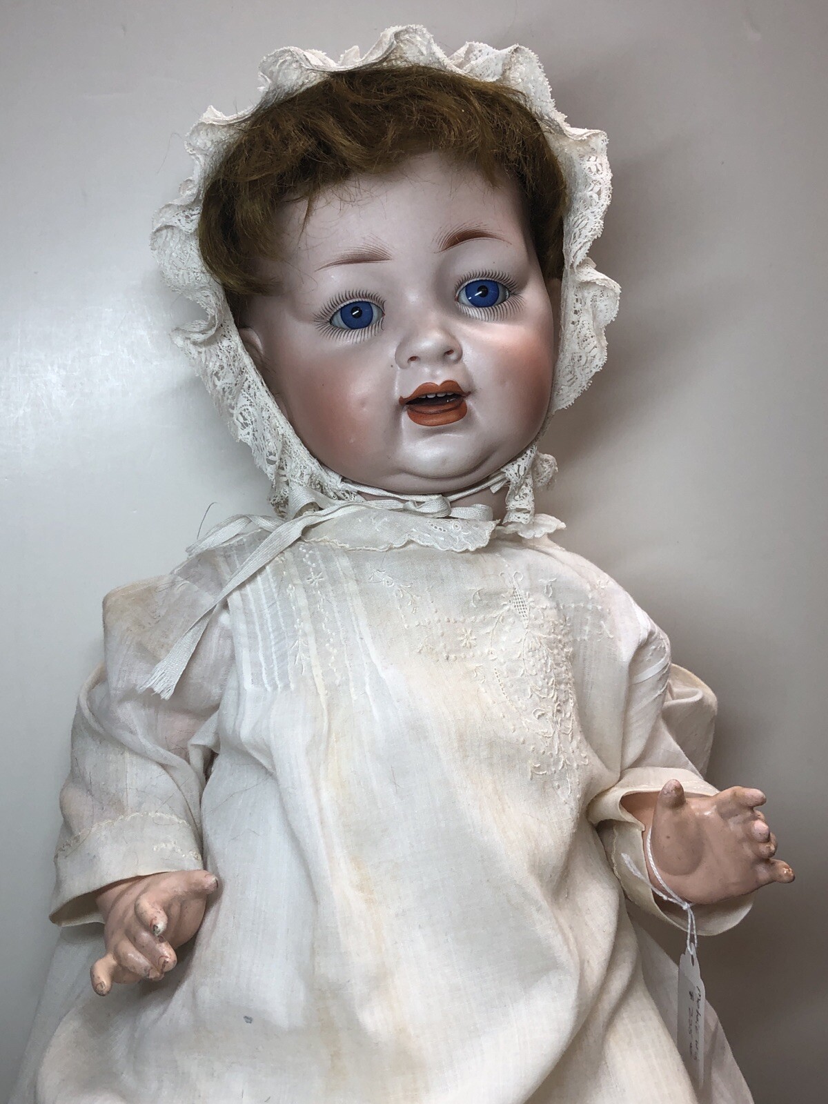 21” Antique Germany Bisque Doll Compo Body Kley & Hahn 152 13 Baby Sleep Eyes #L