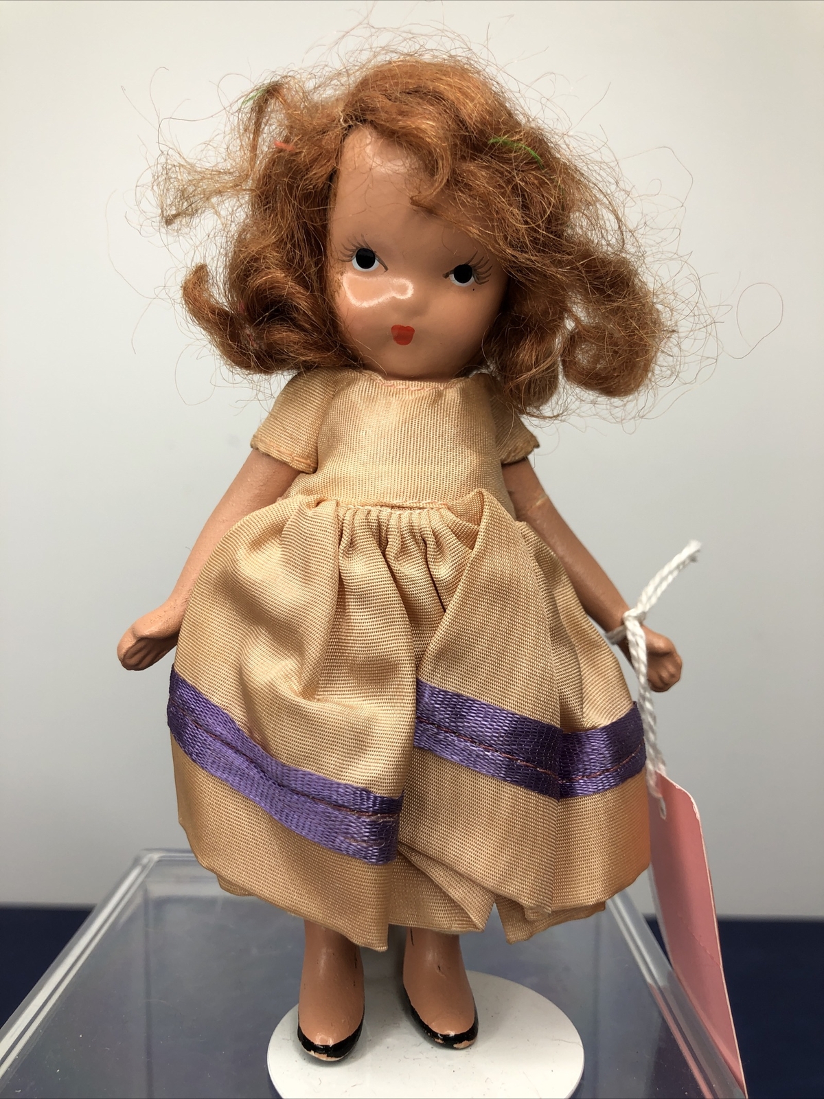 5” Vintage Nancy Ann Storybook All Bisque Doll Redhead #131 Elsie Marley #X