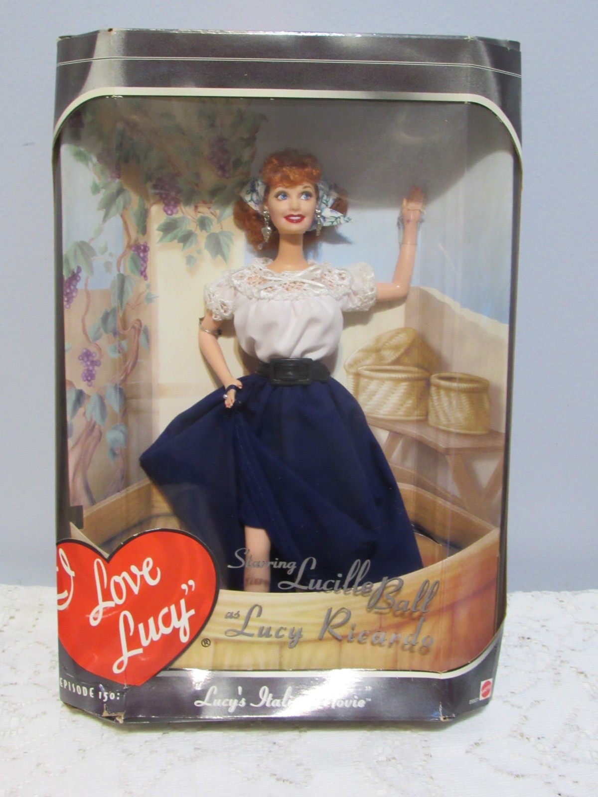 I Love Lucy Episode 150 Lucy’s Italian Movie Doll 1999 Mattel 25527 NEW