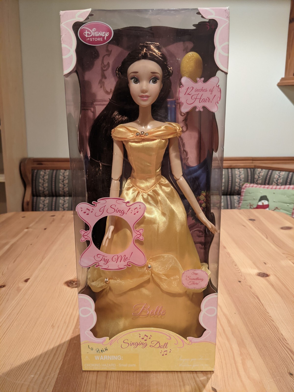 New 17 Inch Singing Disney Princess Belle, 2011, in Original Box