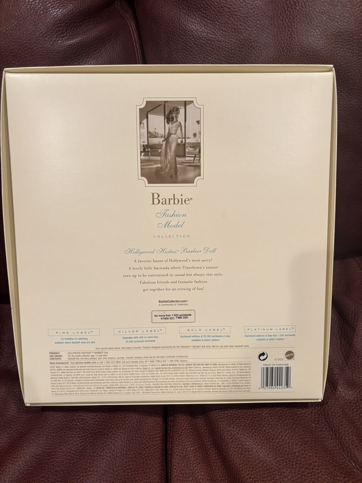 Barbie Genuine Silkstone Hollywood Hostess Doll K7900 Mattel 2007 NRFB NEW