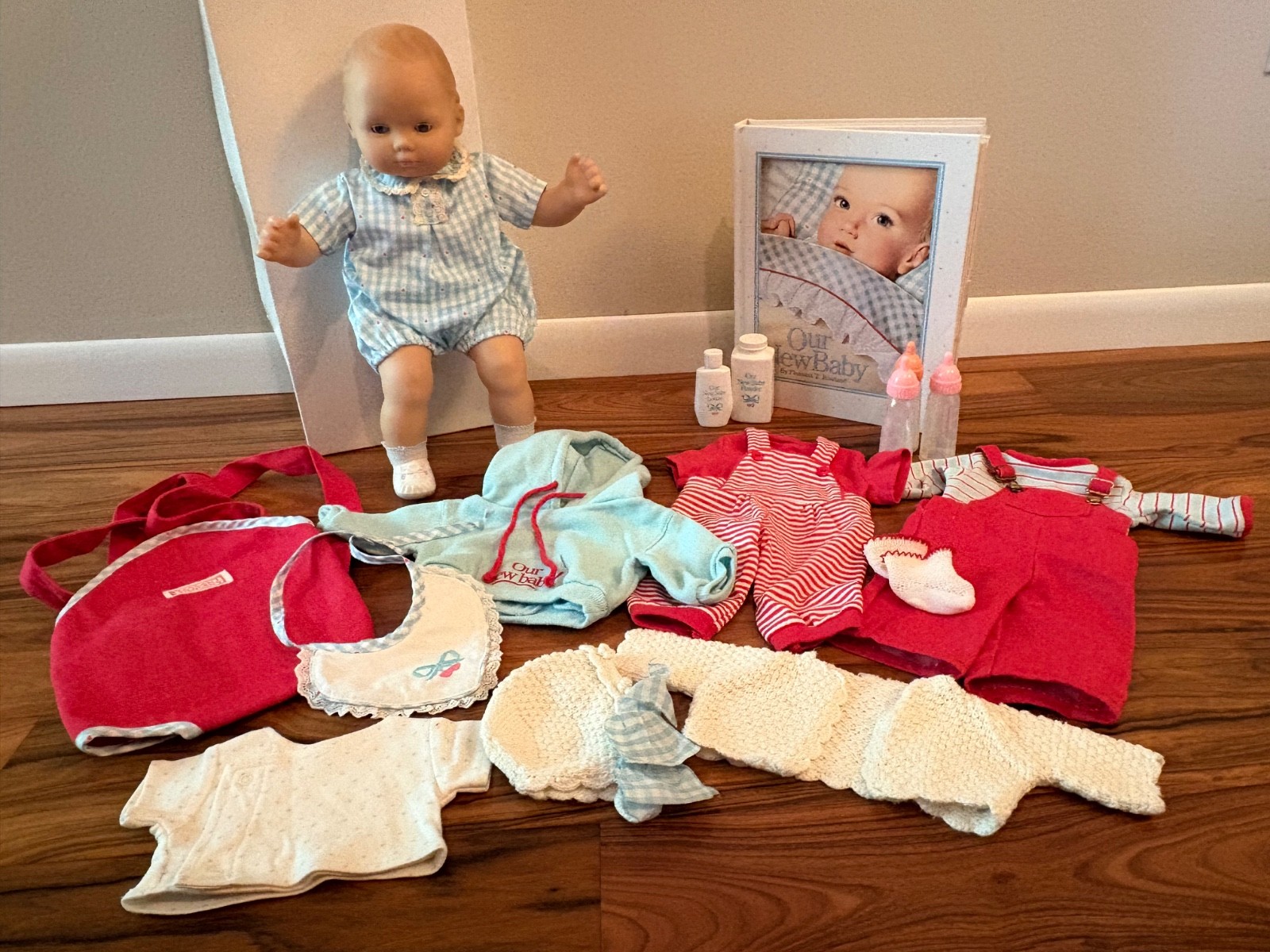 Pleasant Co. Our New Baby Lot Boy Girl Doll Oufits 1990’s American Girl 1st Ed.