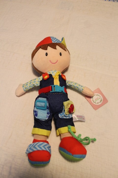 June’s Garden Learn to Dress Boy Doll NWT