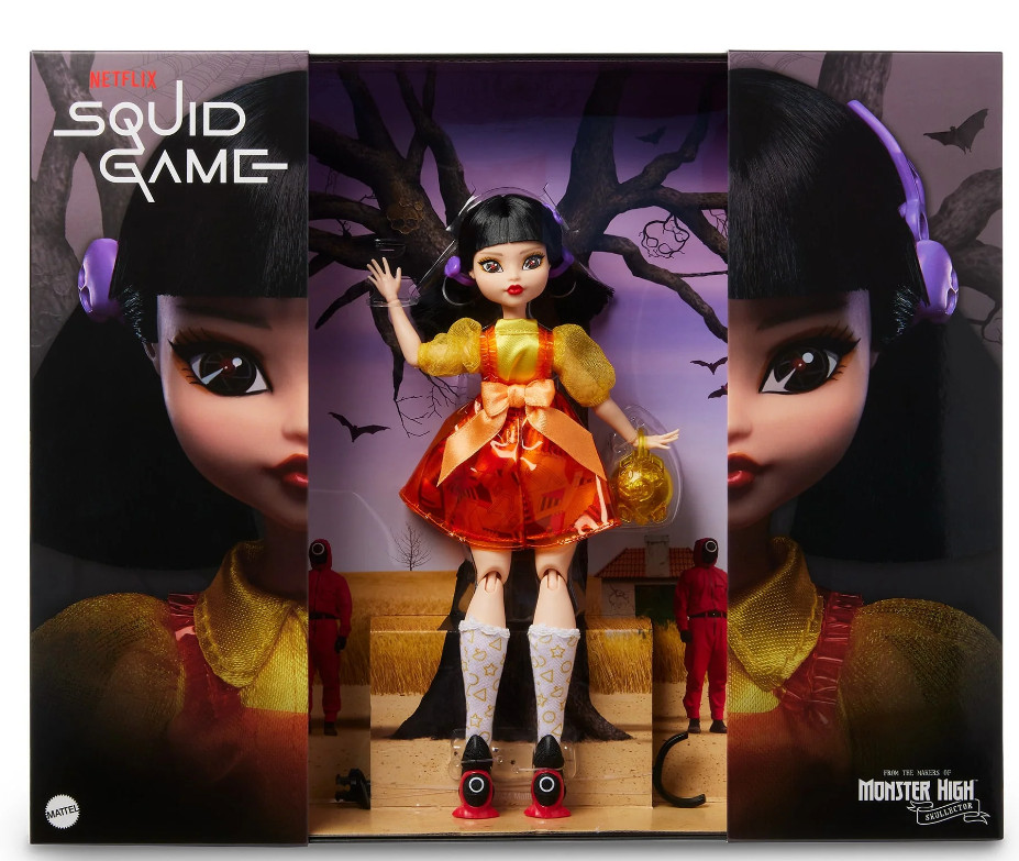 MONSTER HIGH – SKULLECTOR COLLECTION – NETFLIX SQUID GAME – YOUNG-HEE *IN HAND*