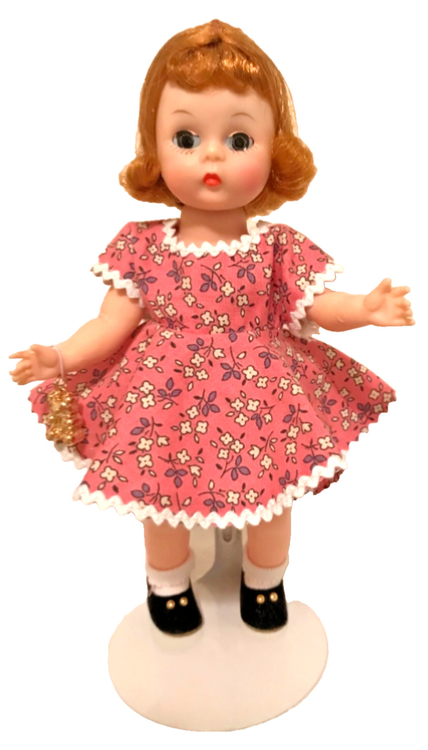 ?1959 Madame Alexander Kins Wendy Bent Knee Walker Doll Head Turns Bear Toy