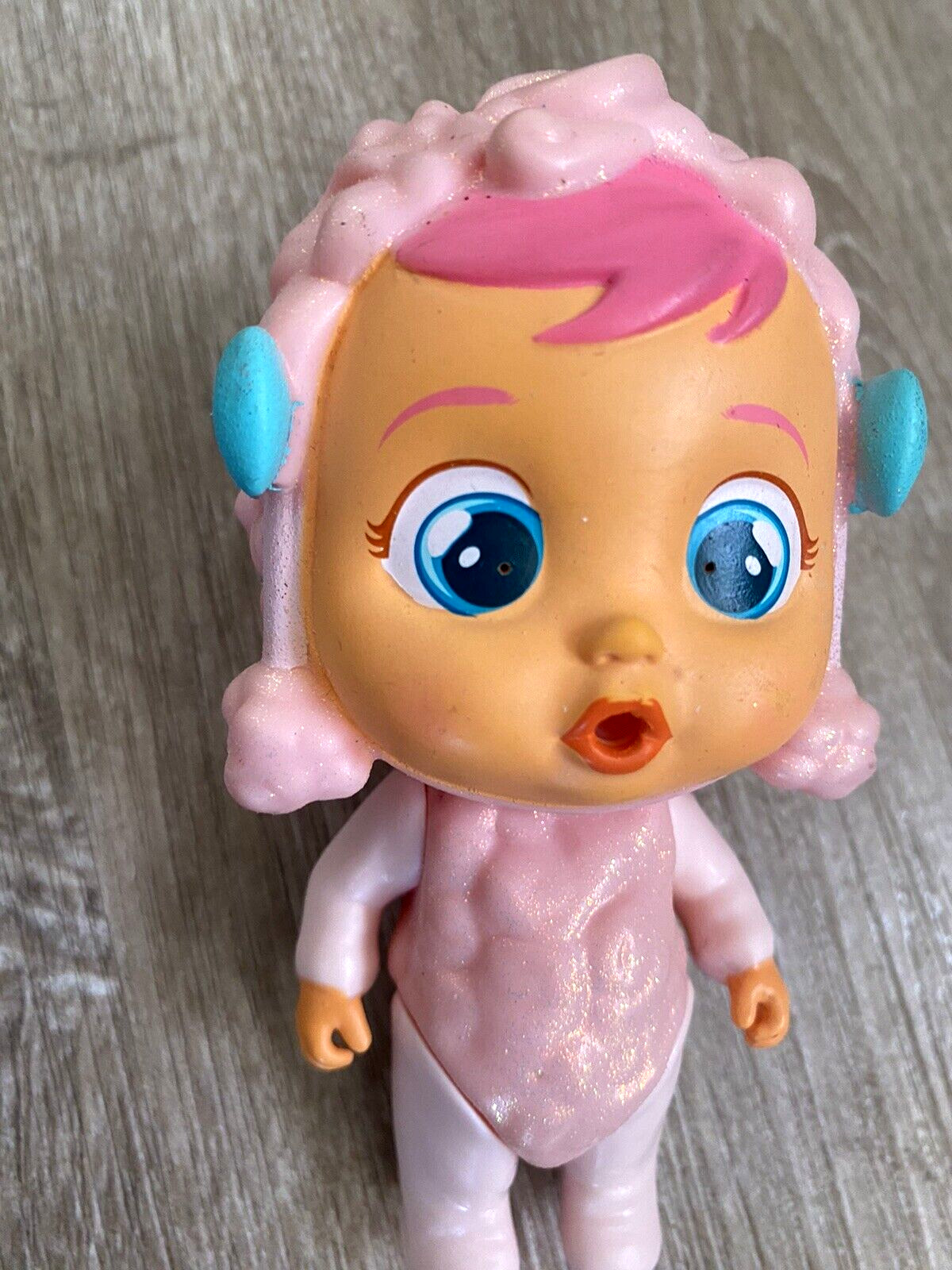 Cry Babies Magic Tears Bottle House RARE CANDY Pink Poodle Dog Puppy Glitter HTF