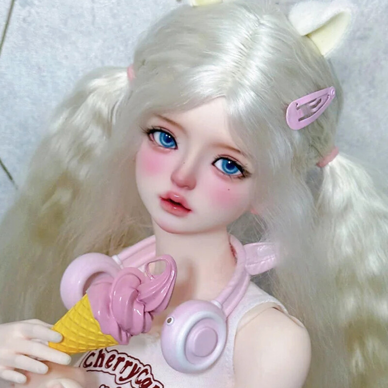 Handmade Resin BJD Doll 1/4 Eyes Free Face Makeup Women Girl Nude Figures Toys