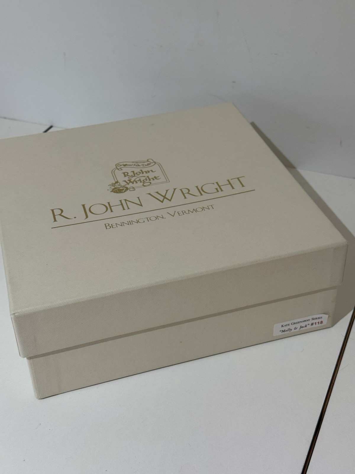 R John Wright 8”Molly & Jack Set #135 Kate Greenaway Series Signed