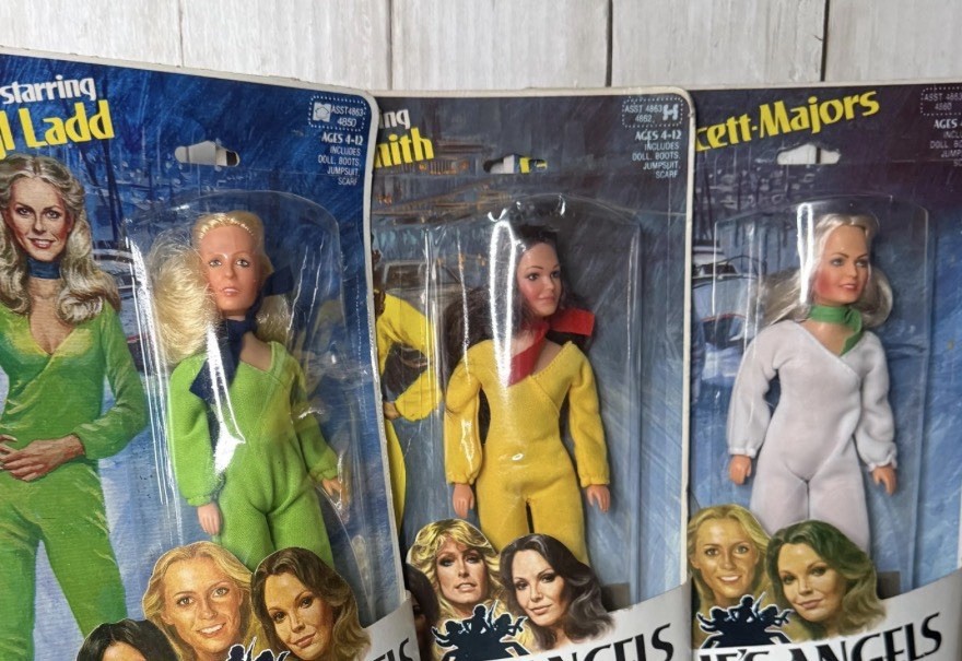 Vintage 1970’s Charlie’s Angels Dolls Jill, Kris, & Kelly Hasbro NIB