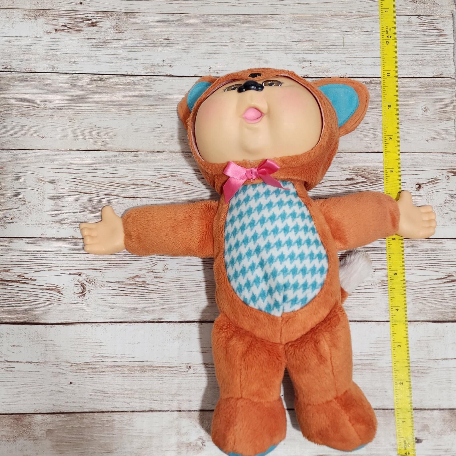 Cabbage Patch Kids Cuties Forest Friends Ruby Fox Plush Doll Brown and Blue