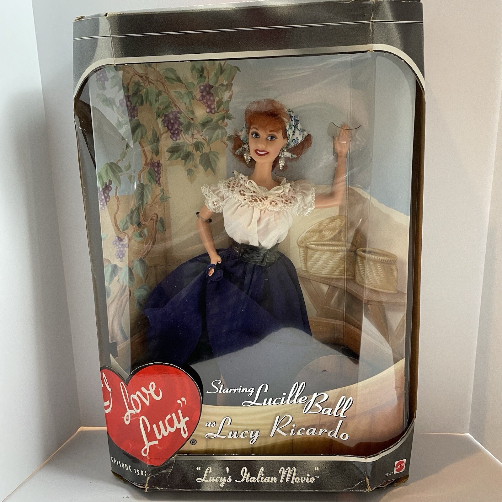 1999 I Love Lucy “Lucy’s Italian Movie” Barbie Doll Episode #150 BOX DAMAGE