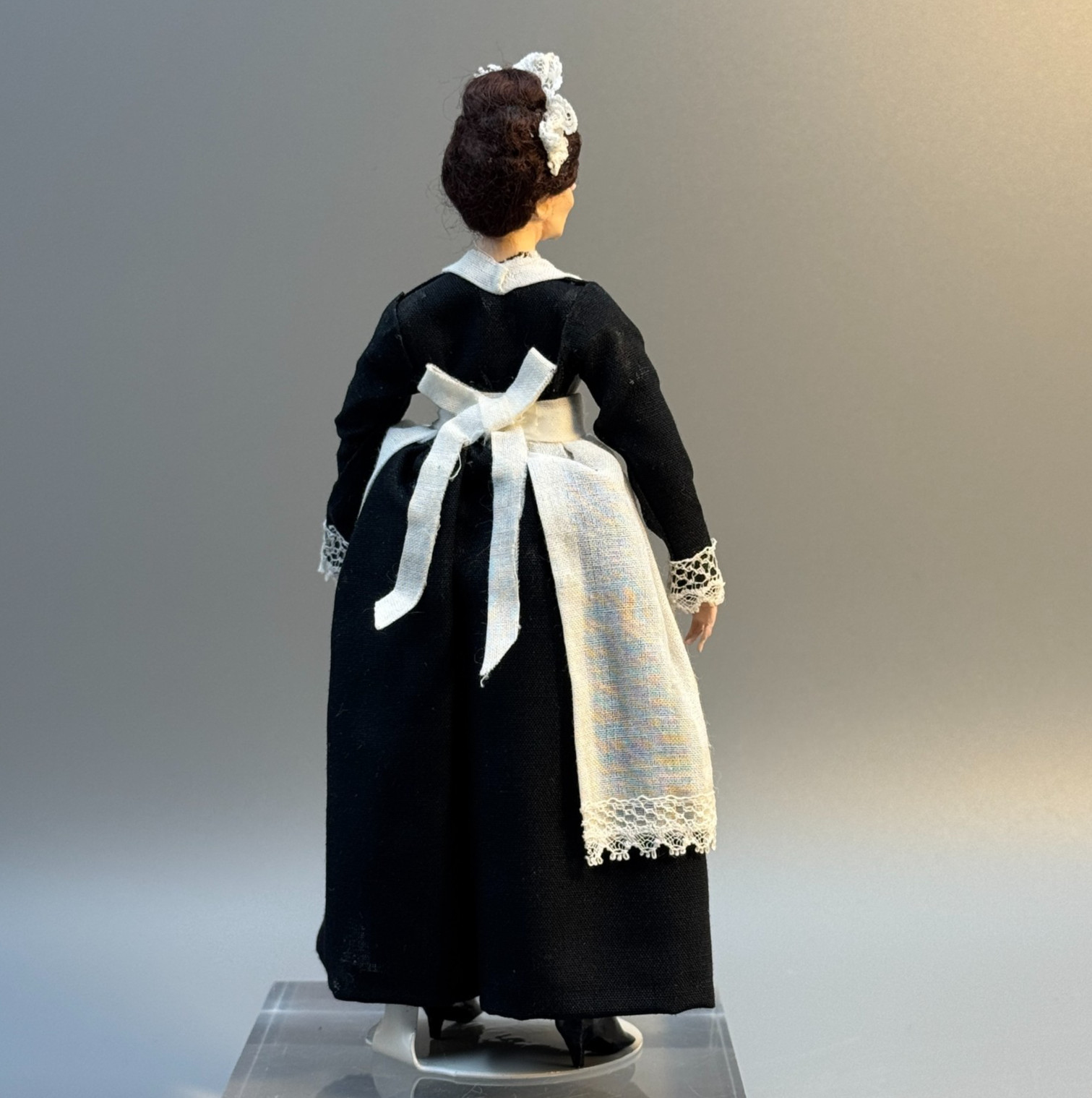 Marcia Backstrom IGMA Artisan Victorian Nanny Maid Doll Dollhouse Miniature 1:12