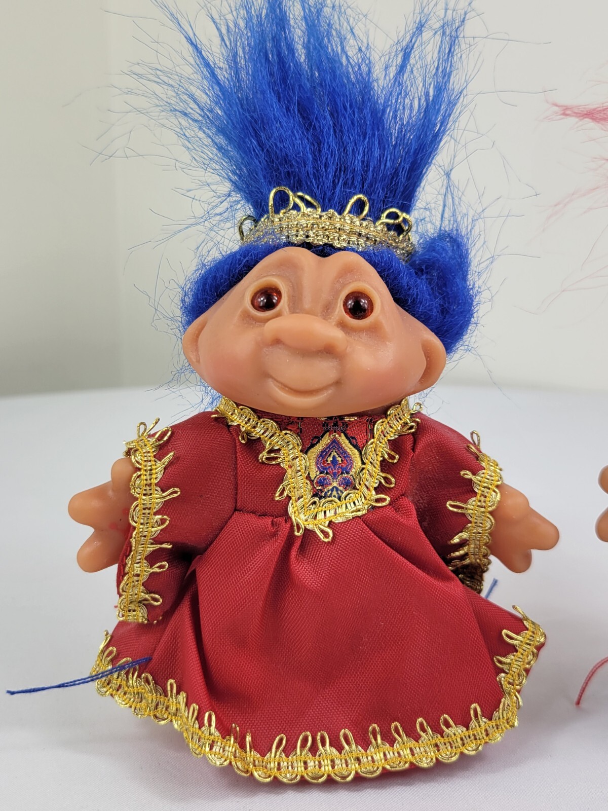Trolls Dolls King Azul and Queen Ruby 2001 Playmates Toys Totall