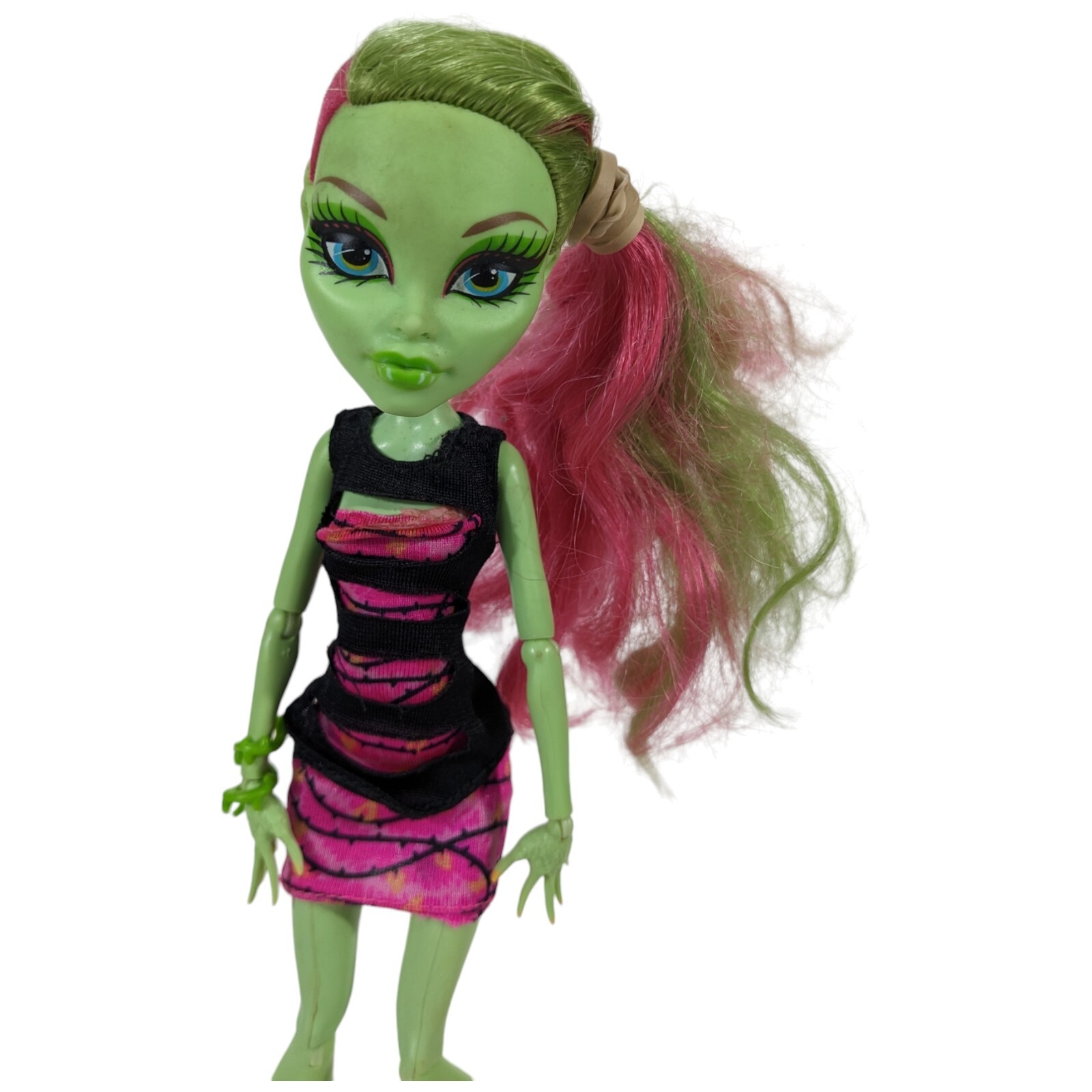 Monster High Venus McFlytrap Doll Coffin Bean Coffee Pink Green Girl 11 inch