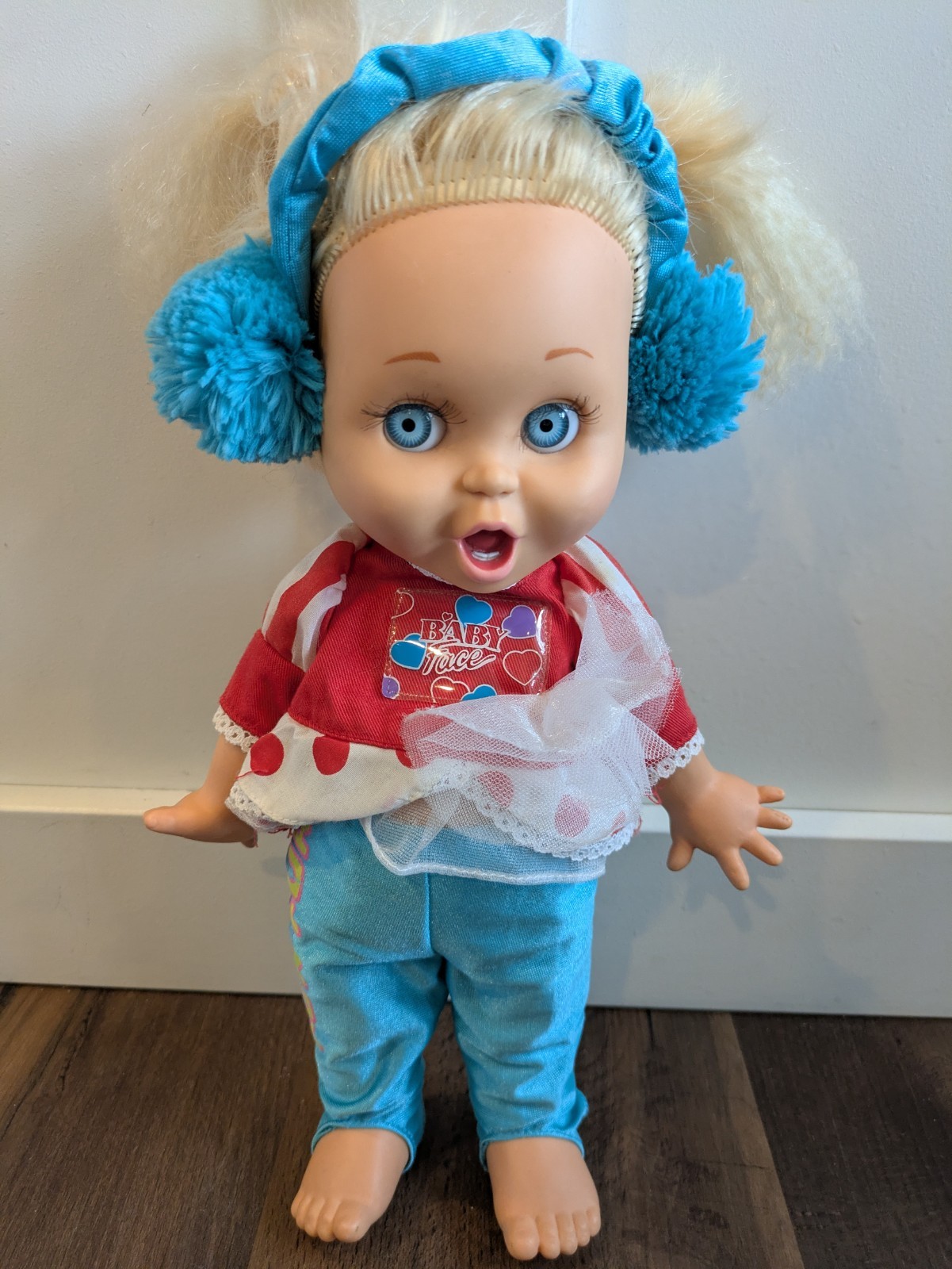 Vintage Baby Face Doll So Surprised Suzie 1990 with Outfit