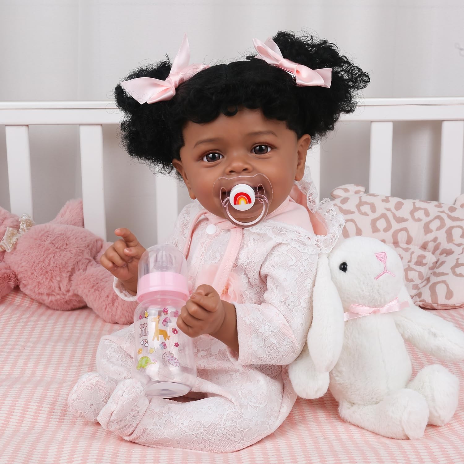 KSBD Realistic Reborn Baby Doll Black Girl 18 Inch African American Newborn …