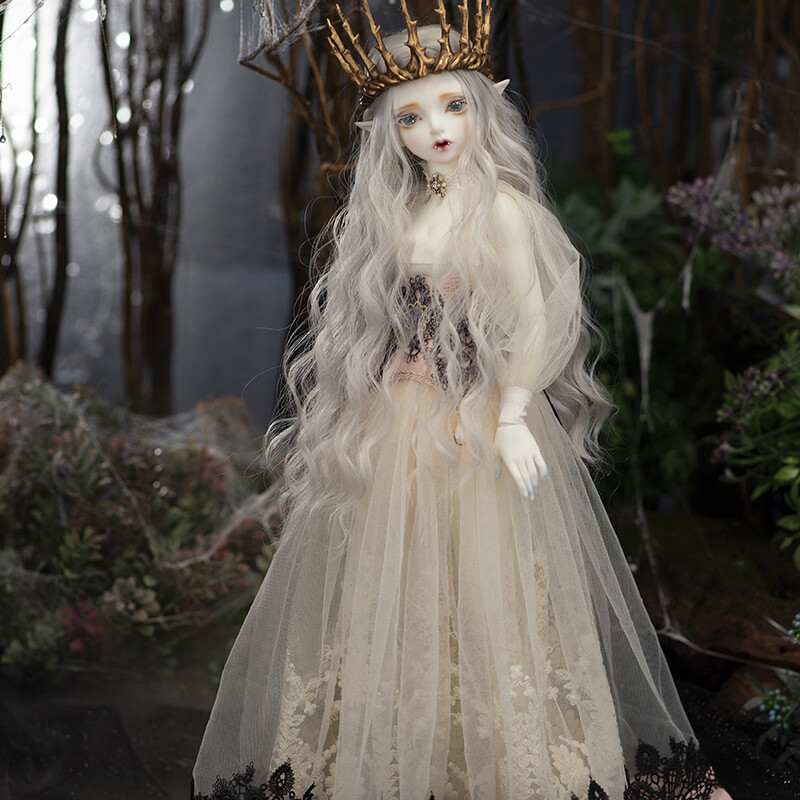 1/4 1/6 BJD FULL SET Vampire Girl Ball Jointed Doll Face Makeup Eyes Wig Dress