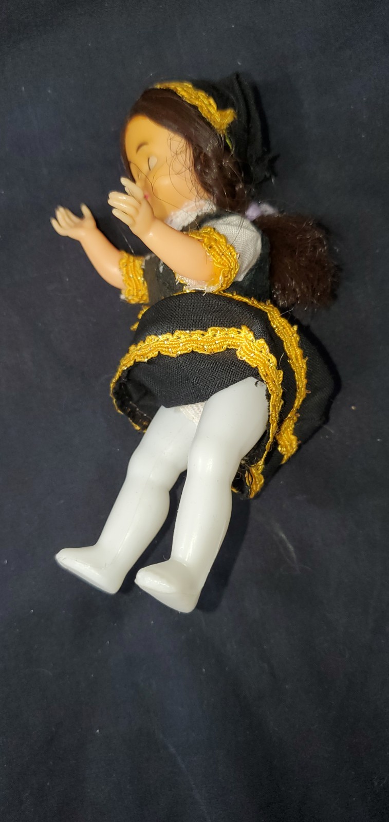 Vintage Nationality Doll With Sleeping Eyes 5.5 inches